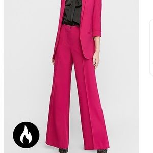 Waisted Seamed Wide Leg Pant 